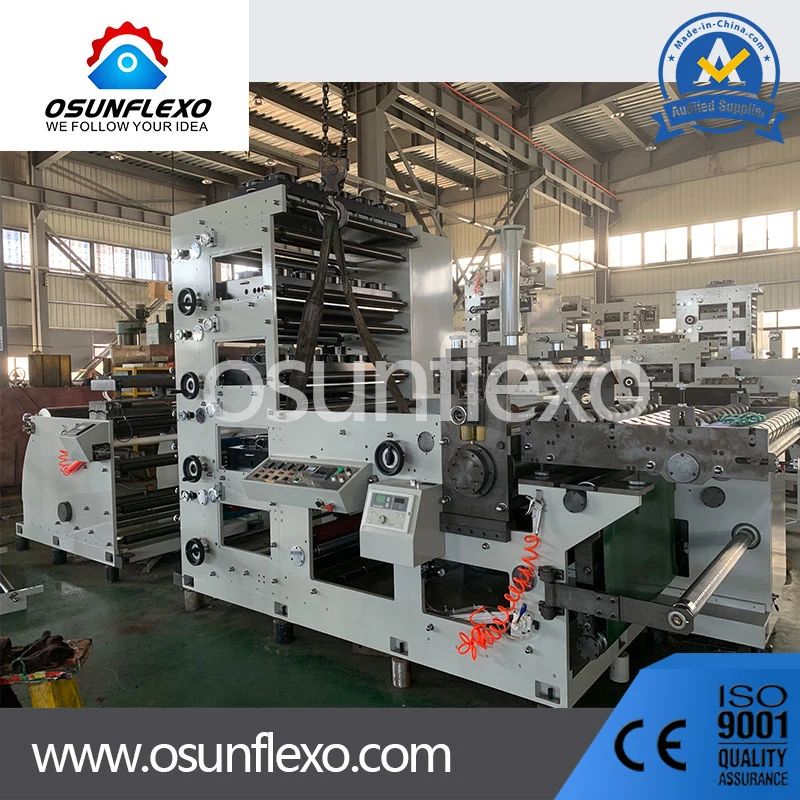 Flexographic Printing Machinery Flexo Labels&Stickers Printing Press Flexo Printing Machine with Rotary Die Cutting Station and Sheeting Station Label Printer