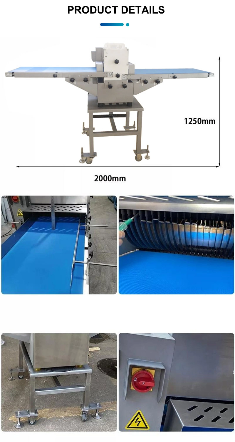 500mm Speed of Conveyer Belt Meat Strips Cutting Machine