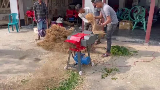 Coupe d'herbe de coupeur de foin réglable de bande transporteuse d'efficacité pour la Machine de coupeur de paille d'alimentation d'animaux